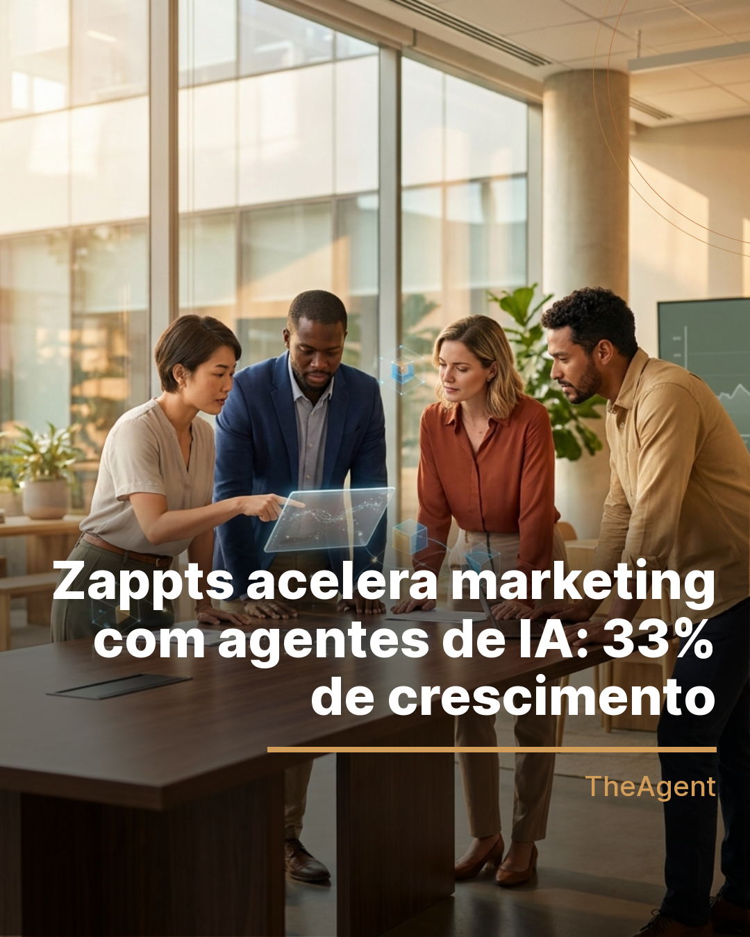 Zappts acelera marketing com agentes de IA: 33% de crescimento