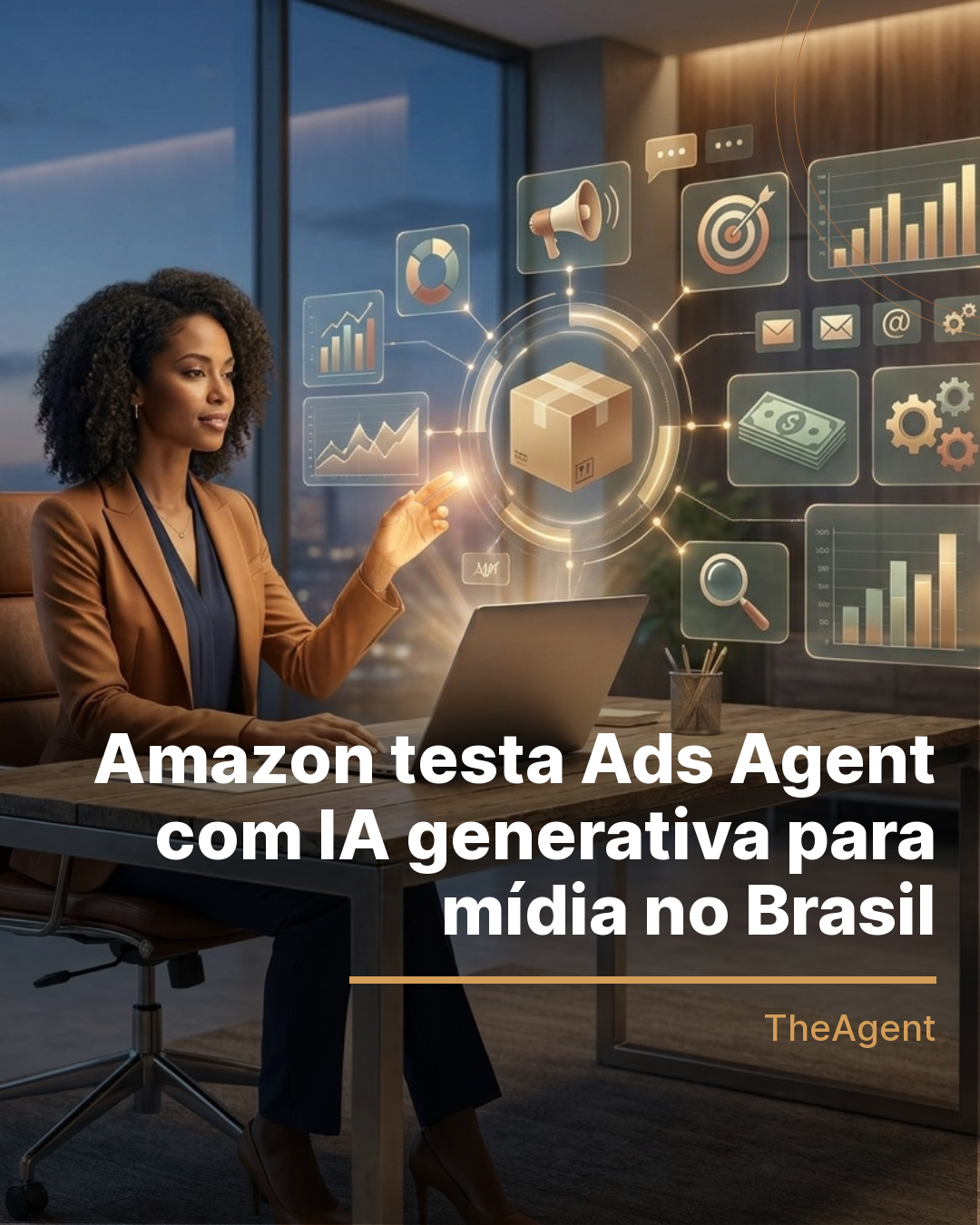 Amazon testa Ads Agent com IA generativa para mídia no Brasil