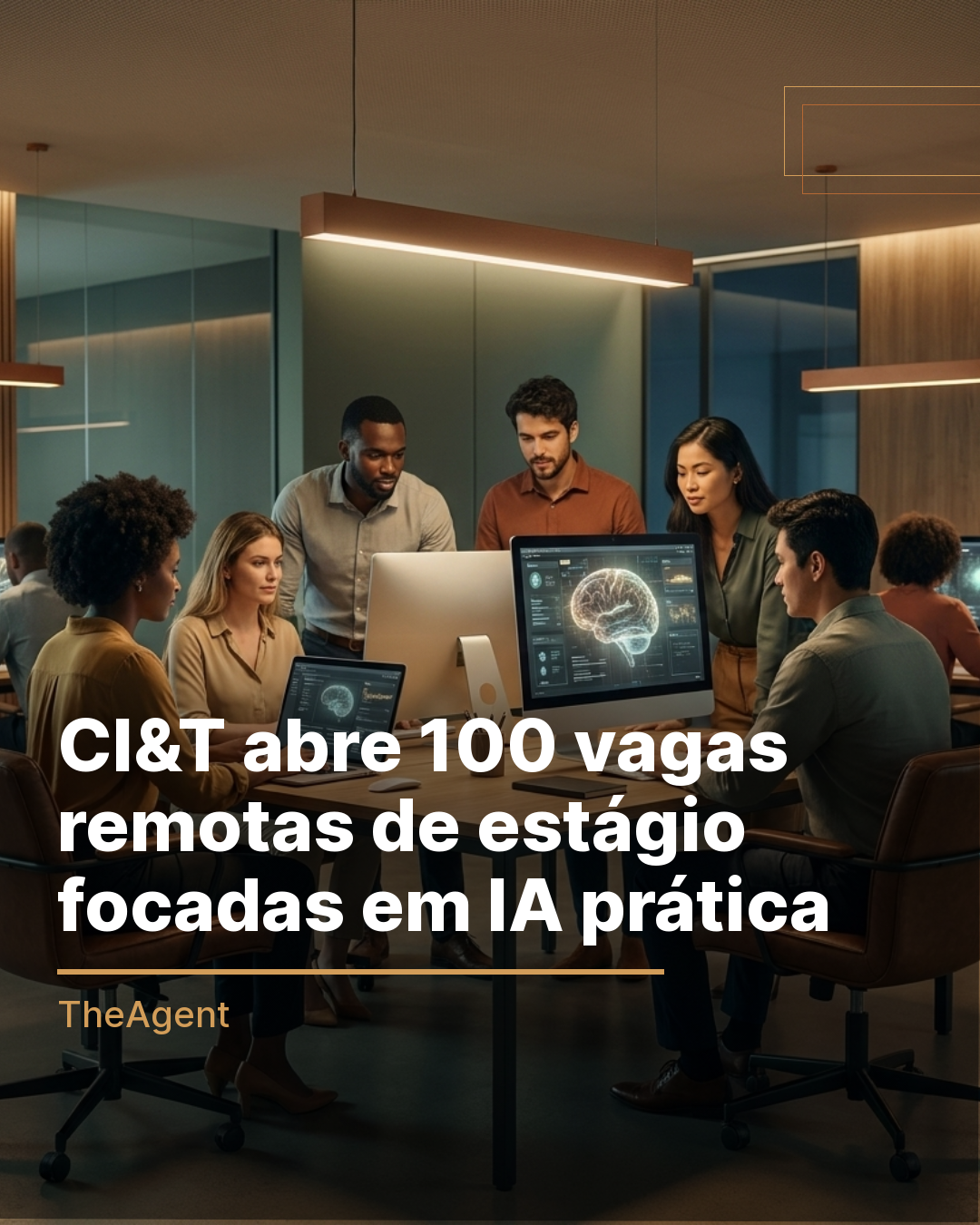 CI&T abre 100 vagas remotas de estágio focadas em IA prática